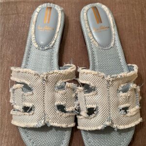 New Sam Edelman Bay Fray Slide Sandal Sz 8.5